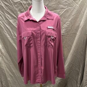 Chic Pink Button Down Fishing Shirt